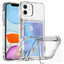 Crystal Clear Flip Card Slot Phone Case