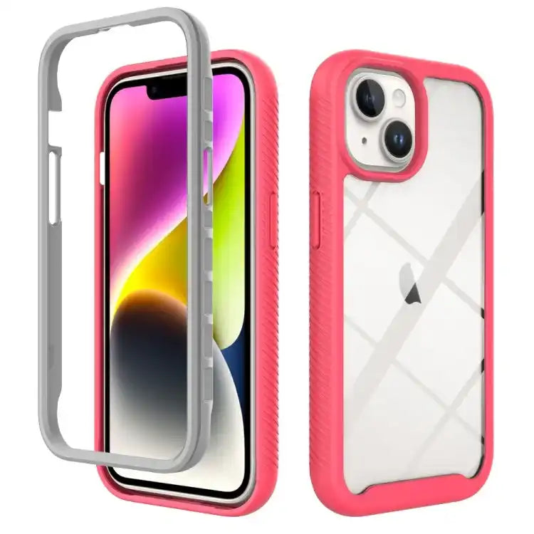Starry Sky Solid Color Shockproof TPU Clear PC Phone Case MyMobile