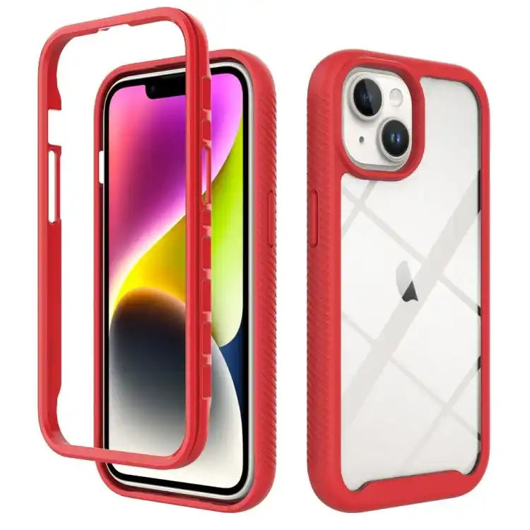 Starry Sky Solid Color Shockproof TPU Clear PC Phone Case MyMobile