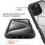 Starry Sky Solid Color Shockproof TPU Clear PC Phone Case