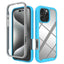 Starry Sky Solid Color Shockproof TPU Clear PC Phone Case