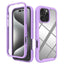 Starry Sky Solid Color Shockproof TPU Clear PC Phone Case