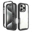Starry Sky Solid Color Shockproof TPU Clear PC Phone Case