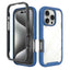 Starry Sky Solid Color Shockproof TPU Clear PC Phone Case
