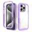 Starry Sky Solid Color Shockproof TPU Clear PC Phone Case