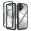 Starry Sky Solid Color Shockproof TPU Clear PC Phone Case