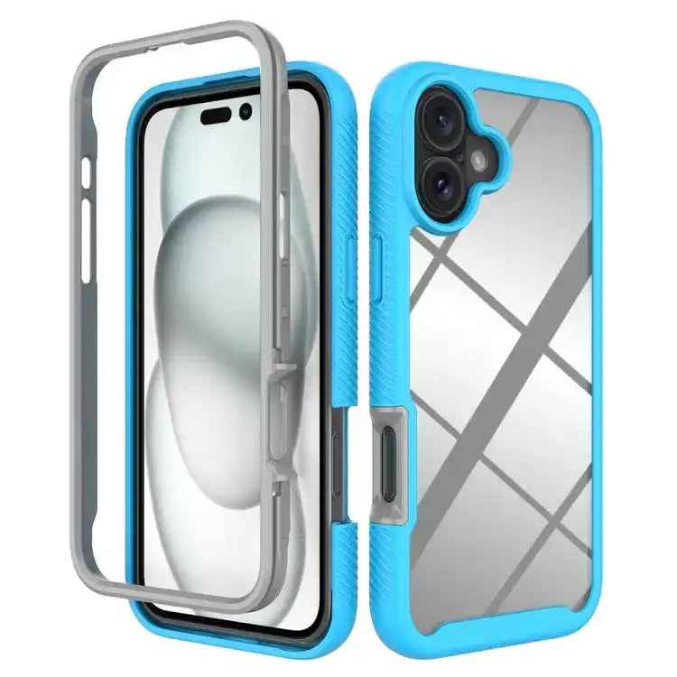 Starry Sky Solid Color Shockproof TPU Clear PC Phone Case