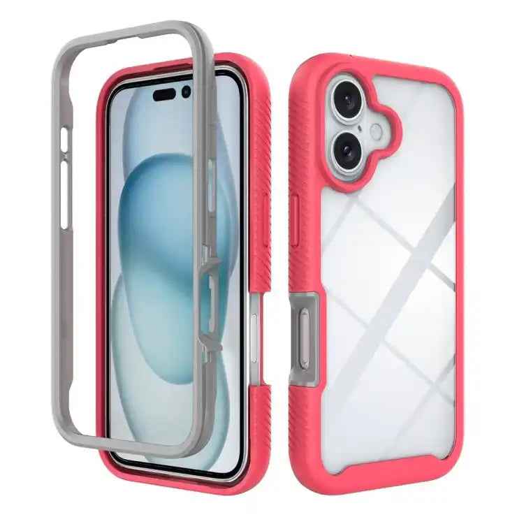 Starry Sky Solid Color Shockproof TPU Clear PC Phone Case