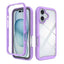 Starry Sky Solid Color Shockproof TPU Clear PC Phone Case