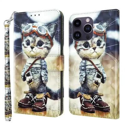 3D Painted Leather Phone Case MyMobile
