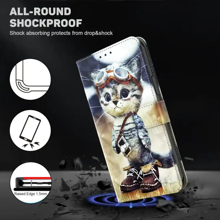 3D Painted Leather Phone Case MyMobile