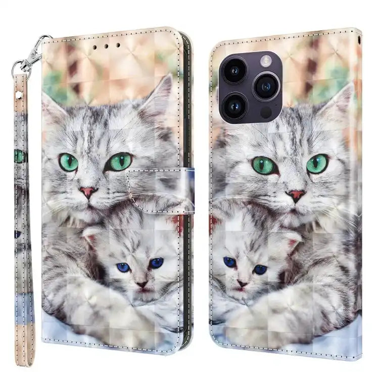 3D Painted Leather Phone Case MyMobile