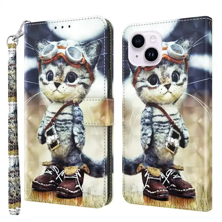 3D Painted Leather Phone Case MyMobile