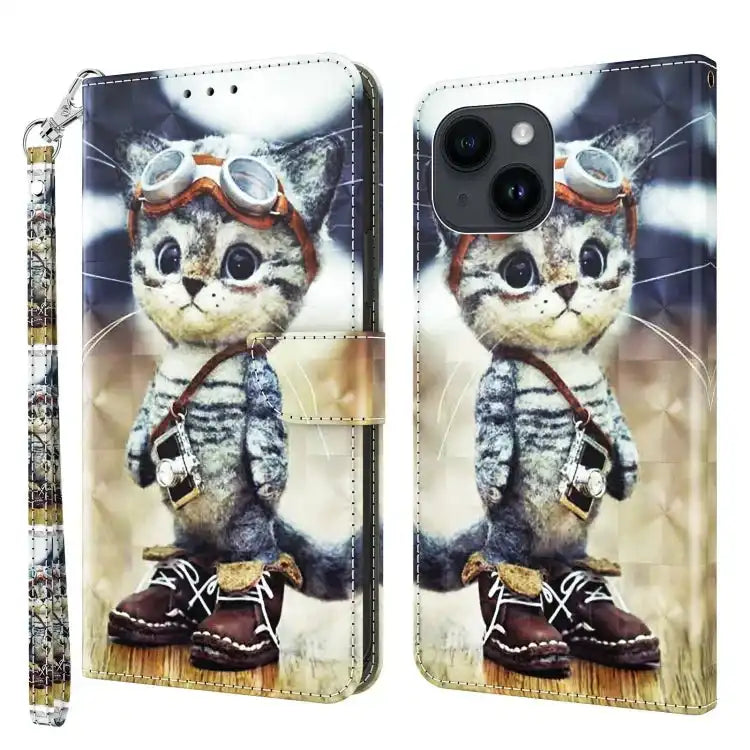 3D Painted Leather Phone Case MyMobile