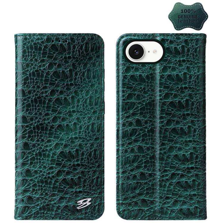 Fierre Shann Crocodile Texture Magnetic Genuine Leather Phone Case MyMobile