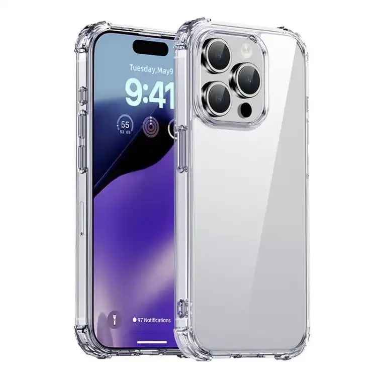 iPAKY Crystal Clear Series Shockproof PC + TPU Protective Phone Case