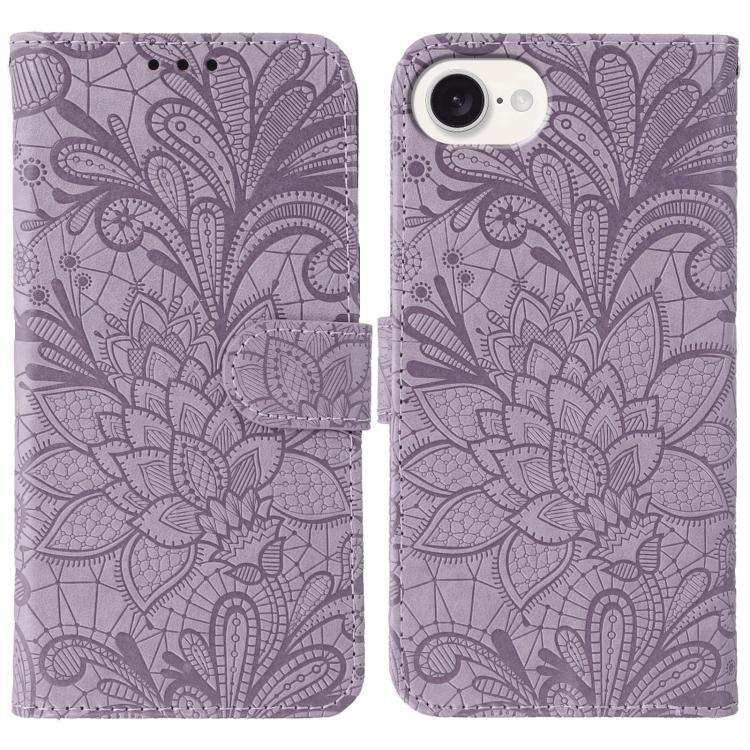 Lace Flower Embossing Flip Leather Phone Case MyMobile