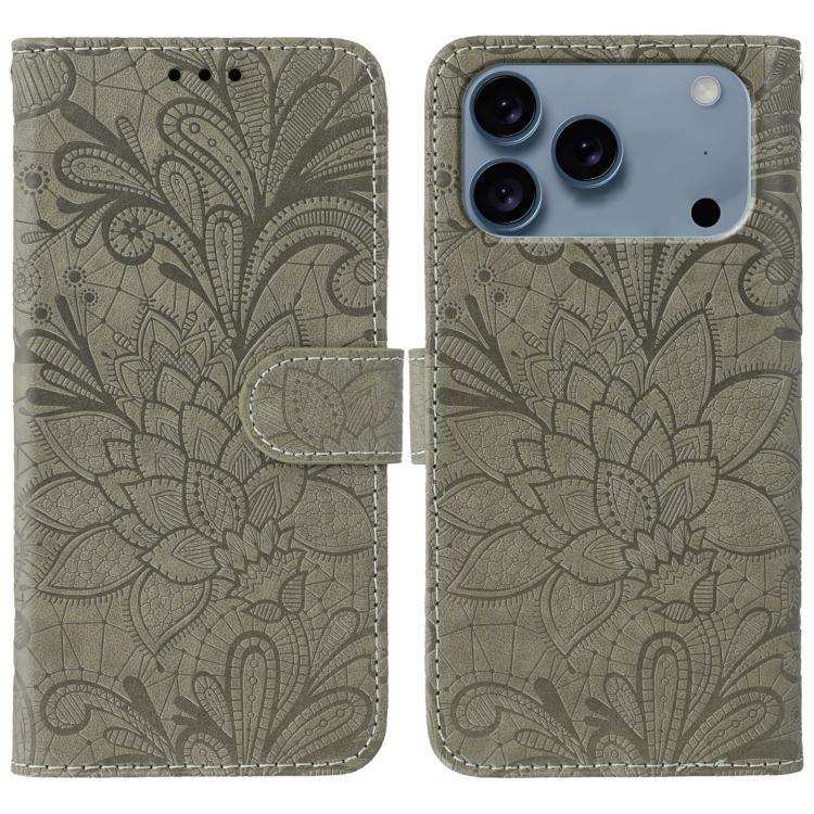 Lace Flower Embossing Flip Leather Phone Case MyMobile