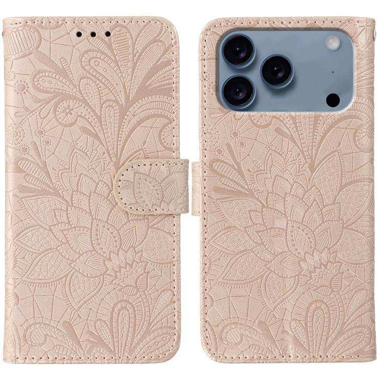 Lace Flower Embossing Flip Leather Phone Case MyMobile