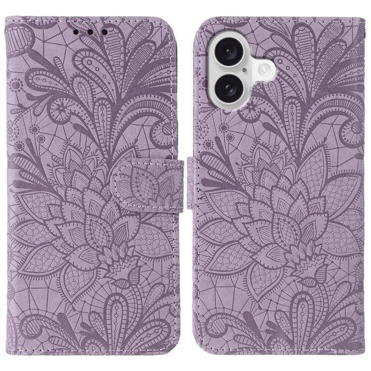 Lace Flower Embossing Flip Leather Phone Case MyMobile