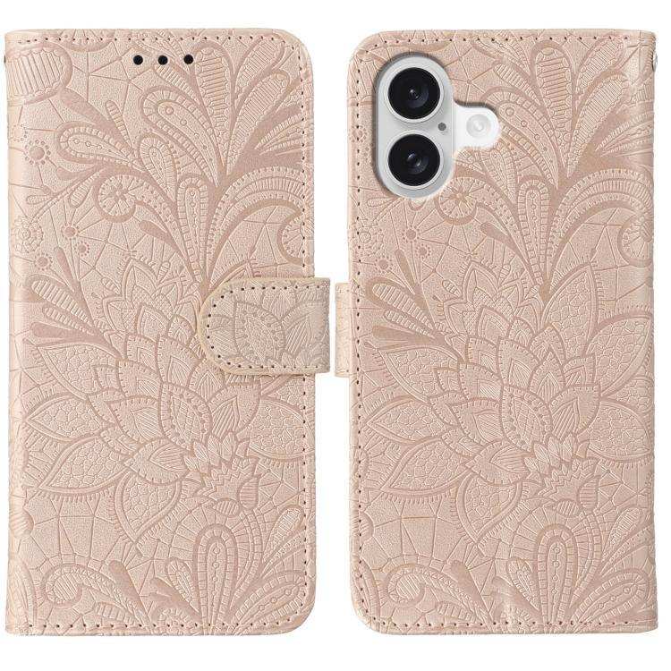 Lace Flower Embossing Flip Leather Phone Case MyMobile
