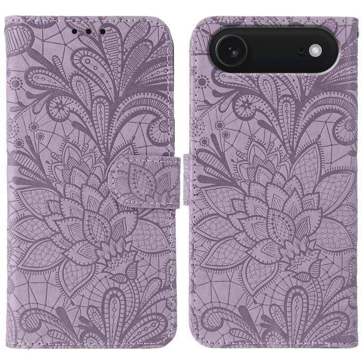 Lace Flower Embossing Flip Leather Phone Case MyMobile