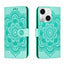 Sun Mandala Embossing Leather Phone Case