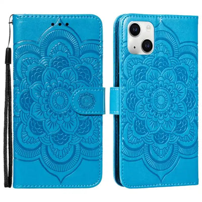 Mandala Embossing Pattern Horizontal Flip Leather Phone Case MyMobile