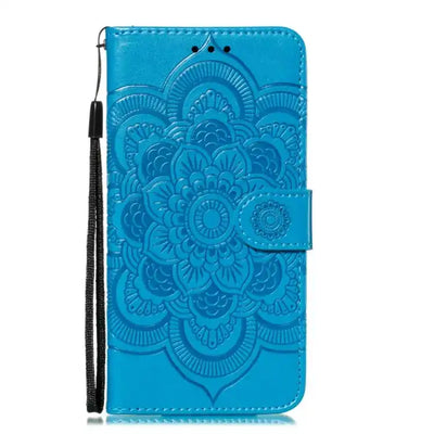 Mandala Embossing Pattern Horizontal Flip Leather Phone Case MyMobile