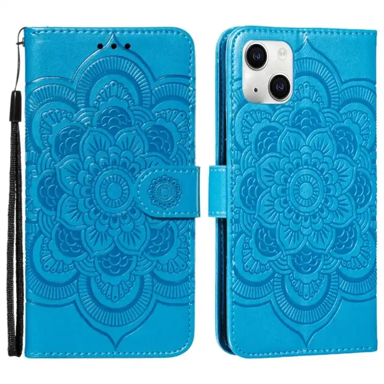 Mandala Embossing Pattern Horizontal Flip Leather Phone Case MyMobile