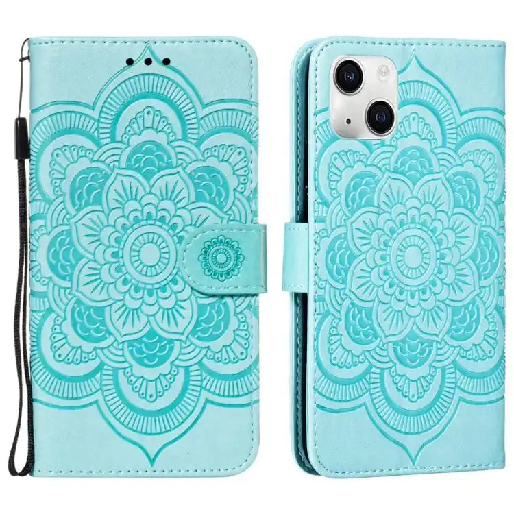 Mandala Embossing Pattern Horizontal Flip Leather Phone Case MyMobile