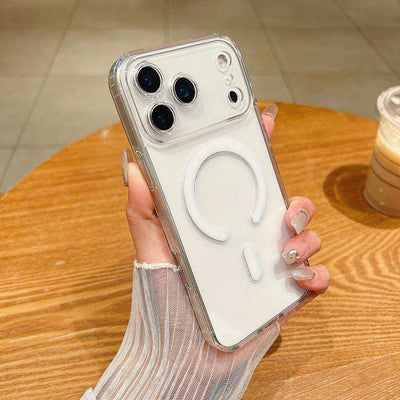 Fine Hole MagSafe Magnetic Clear Acrylic TPU Case MyMobile