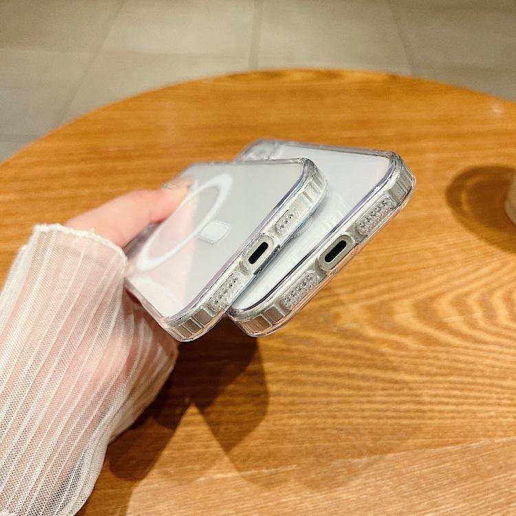 Fine Hole MagSafe Magnetic Clear Acrylic TPU Case MyMobile