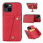 Double Buckle Card Slots PU + TPU Phone Case