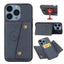 Double Buckle Card Slots PU + TPU Phone Case