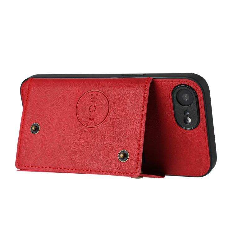 Double Buckle Card Slots PU + TPU Phone Case MyMobile