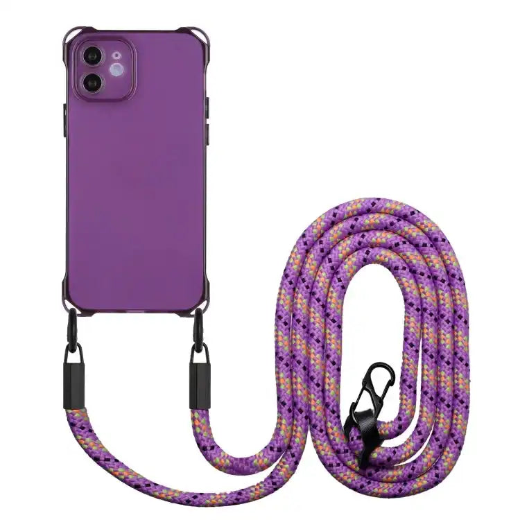 Four-corner Shockproof TPU Phone Case with Lanyard MyMobile