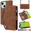 Crossbody Multi-card Slot Wallet Zipper Leather Phone Case MyMobile