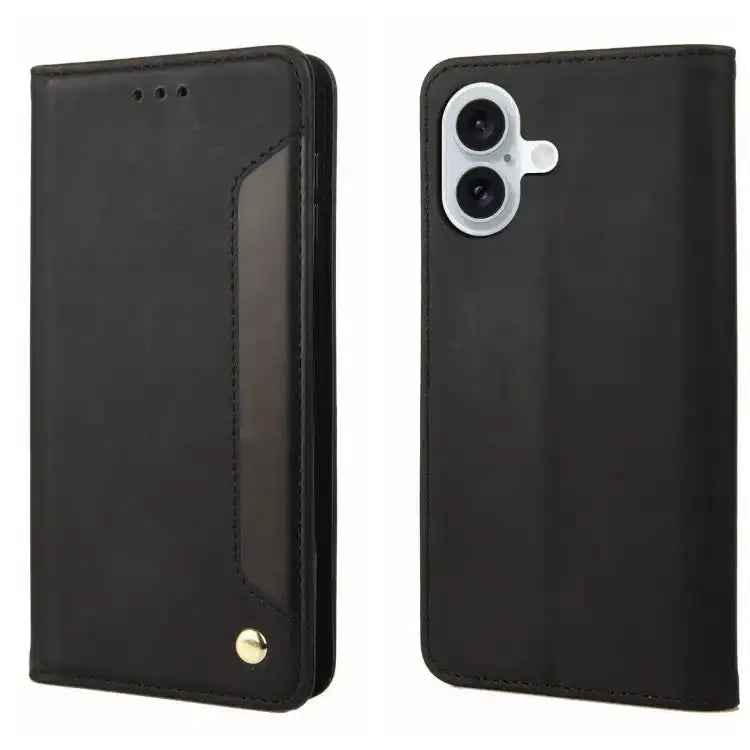 Skin Feel Splicing Leather Phone Case