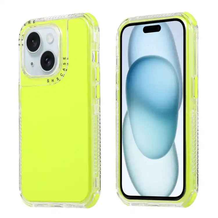 Dreamland 3 in 1 Solid Color Transparent Frame PC + TPU Phone Case