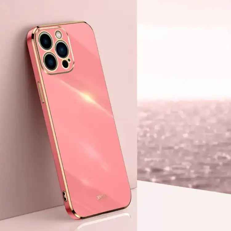 XINLI Straight Edge 6D Electroplate TPU Phone Case