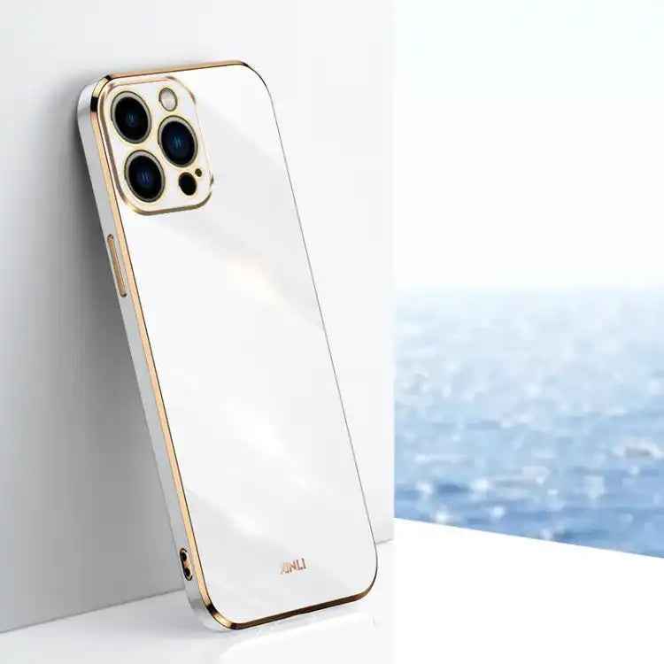 XINLI Straight Edge 6D Electroplate TPU Phone Case