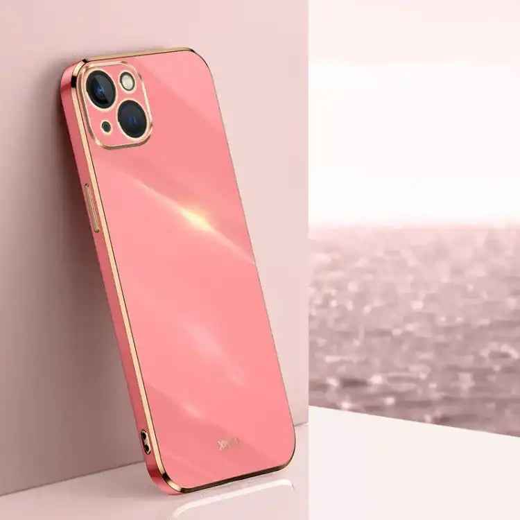 XINLI Straight Edge 6D Electroplate TPU Phone Case
