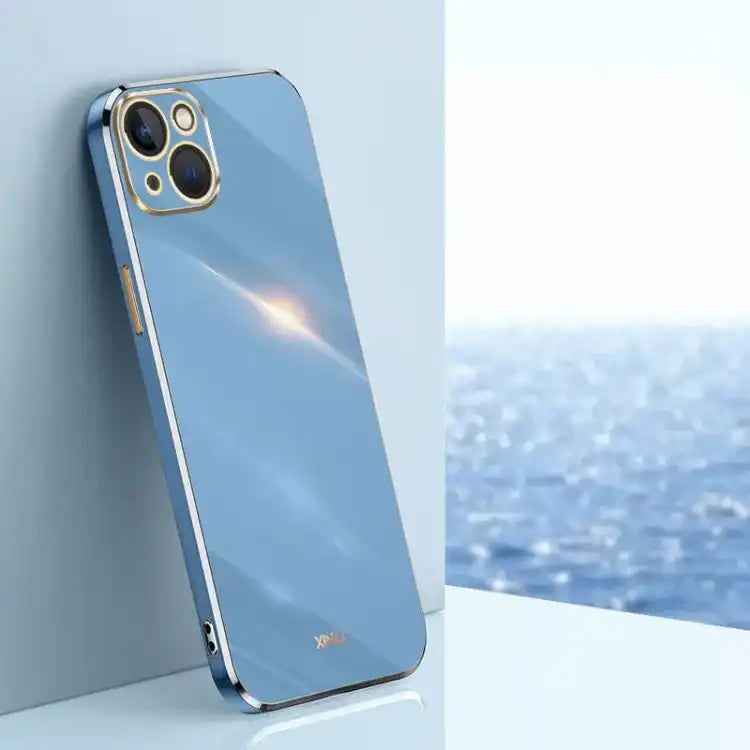 XINLI Straight Edge 6D Electroplate TPU Phone Case