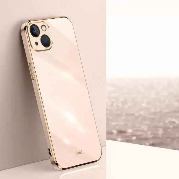 XINLI Straight Edge 6D Electroplate TPU Phone Case