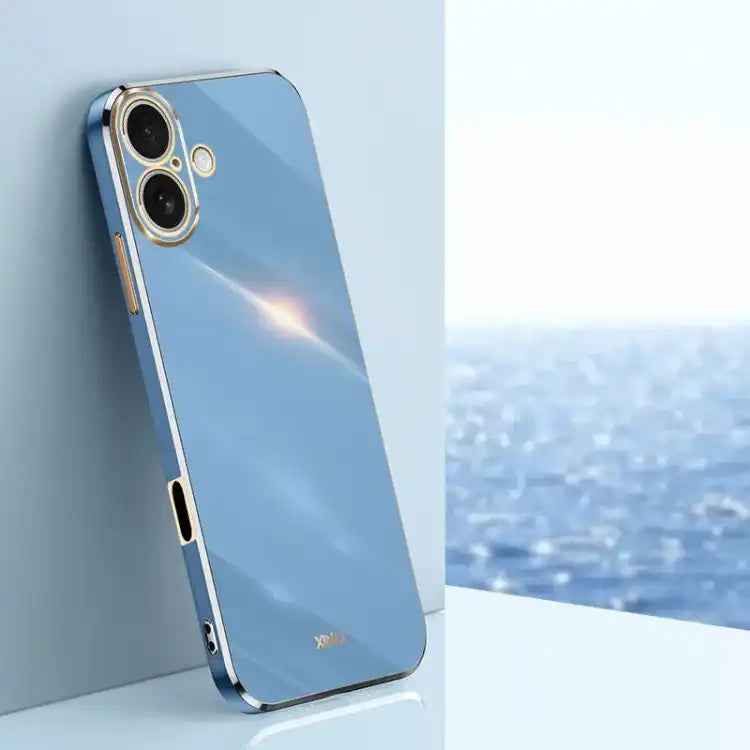 XINLI Straight Edge 6D Electroplate TPU Phone Case