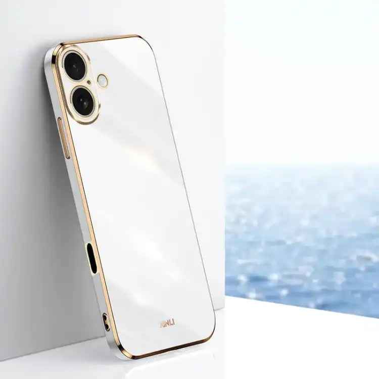 XINLI Straight Edge 6D Electroplate TPU Phone Case