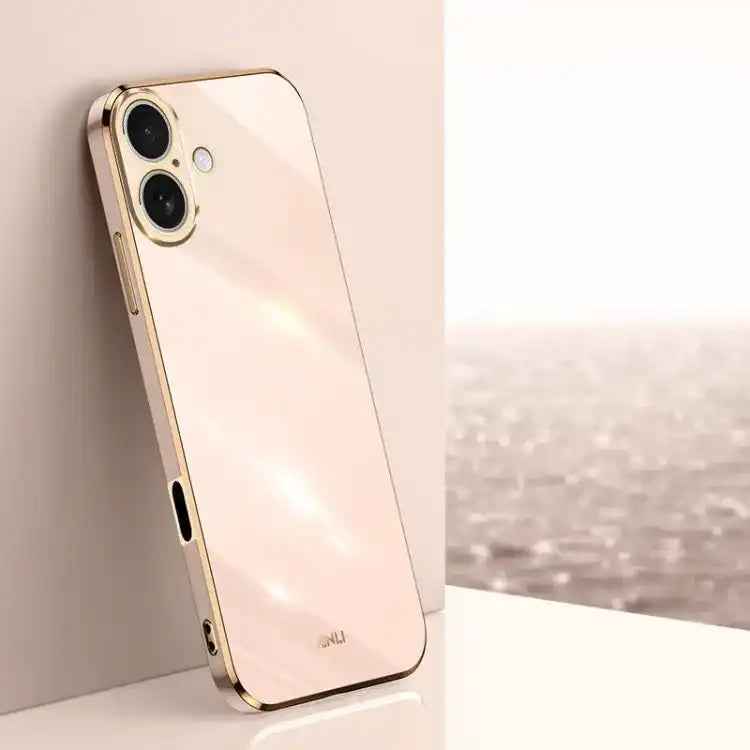 XINLI Straight Edge 6D Electroplate TPU Phone Case