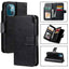 Tri-Fold 9-Card Wallets Leather Phone Case