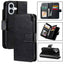 Tri-Fold 9-Card Wallets Leather Phone Case